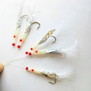 Carbon Steel Durable Head  Fishing Tackle Luminous Fishing Hook Treble Bait