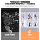 Jewelry Storage Book - Portable Travel Jewelry Earring Organizer Storage Booklet