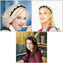 Twist Hairclips Rhinestone Hairstyle Double Bangs Double Layer Headbands