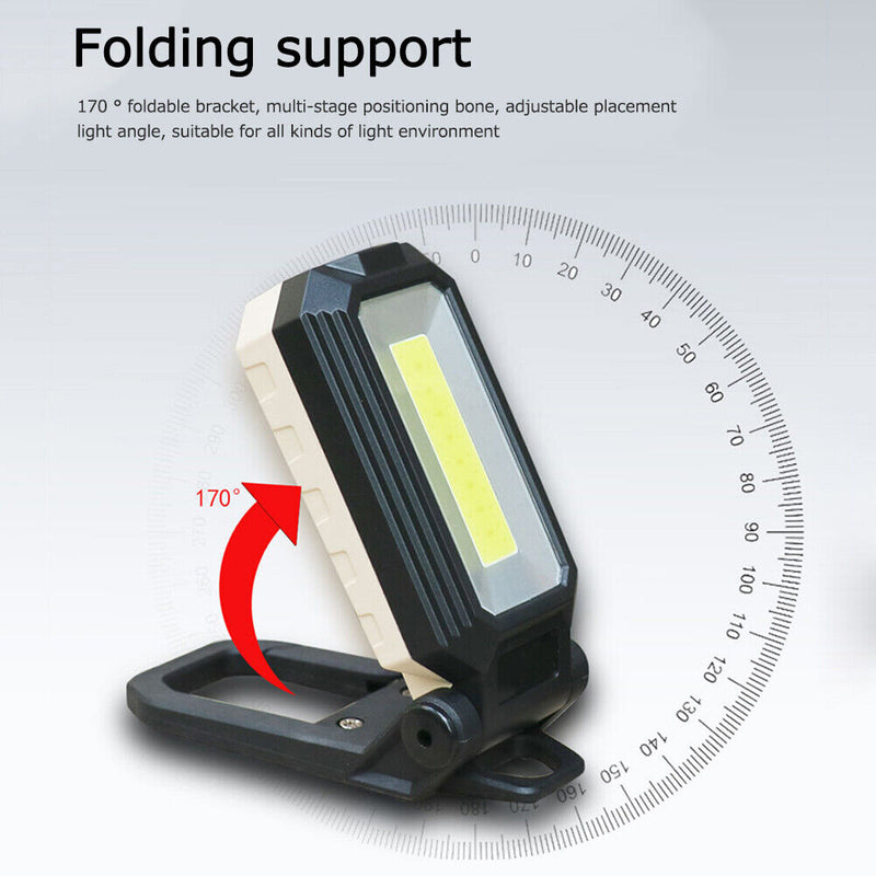 COB Rechargeable Magnetic Work Light Flashlight Camp Lantern (W559 Large)