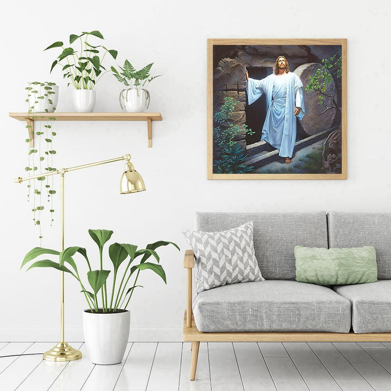 5D DIY Full Drill Diamond Painting Jesus Embroidery Mosaic Kit Needlework Decor