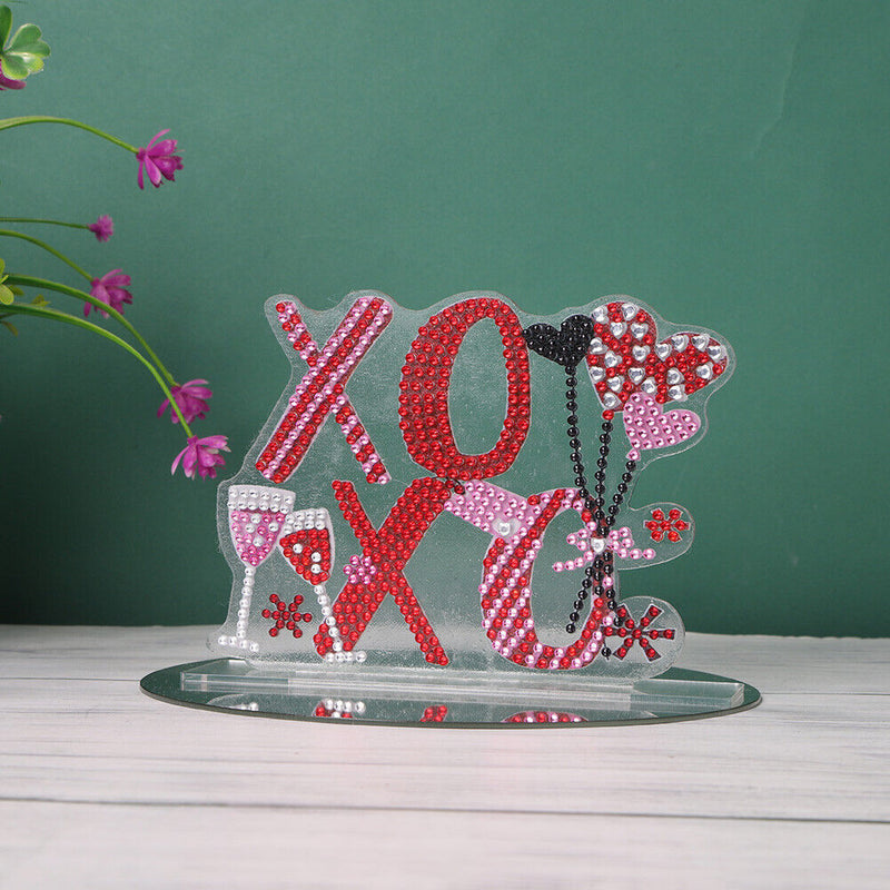 Handmade DIY Diamond Painting 5D Valentine Day Acrylic Decoration (CB017) Newly
