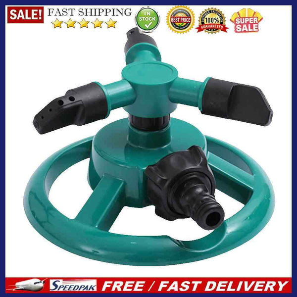 360 Degree Automatic Garden Sprinkler Grass Yard Lawn Watering Irrigation Noz