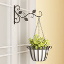 Iron Hanging Baskets for Plants Flower Pot Basketball Balcony Garden Plant Hanger
