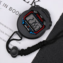 Waterproof With Strap Chronograph Digital Timer Time Counter LCD Stopwatch