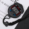 Waterproof With Strap Chronograph Digital Timer Time Counter LCD Stopwatch