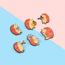 Accessories Bag Violin Hedgehog Cartoon Brooch DIY Decoration Badge Enamel Pin
