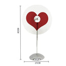 Color Transparent USB Touching Control Lamp Red Love Heart Crystal Night Light