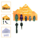 Key Chain Silicone Mold Family Key Storage Board for Door Entrance Wall Hanging