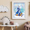 Woman and bird in the snow 5D DIY Partial Special Shape Drill (KA093 )