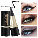 Single-Head Quick-Drying Matte Longwear Eyeliner Black Gel Makeup Eyes Pencil