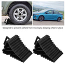 Rubber Wheel Chocks Blocks for Car Trailer Truck RV Camper with Handles 2 Pack