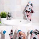 Creative Self-Adhesive Multi Use Cloth Clip Towel Clip Towel Hook(Blue)