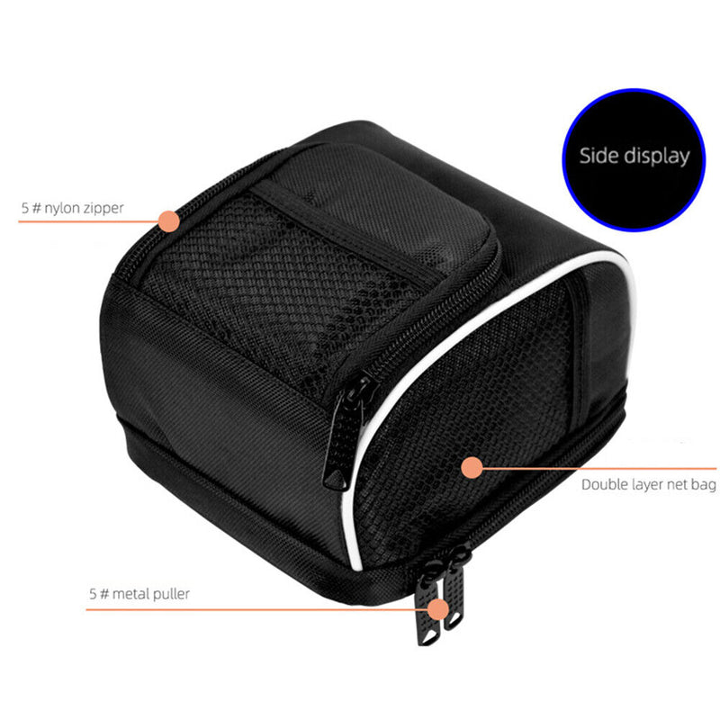1pcs Bicycle Steerable Bag Black Rain Basket Bags Cover For Mountains