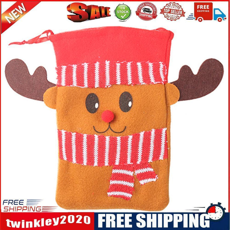 Non-Woven Christmas Kids Candy Bag Drawstring Gift Packing Pouch (Elk)