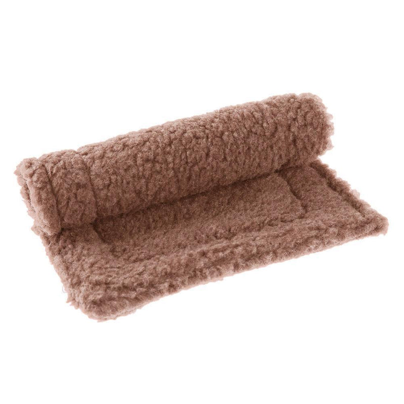 Plush Pet Hamster Cushion Mat Squirrel Blanket Guinea Pig Bed(Light Brown) Newly