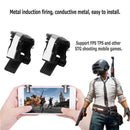 2pcs S4 Phone Gamepad Trigger Fire Button Aim Key L1 R1 Controller (Black)