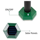 2pcs Solar Mole Repellent Ultrasonic Animal Pest Rodent Repeller for Garden Lawn
