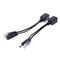 Power Over Ethernet PoE Adapter Injector + Splitter Kit PoE Cable Black