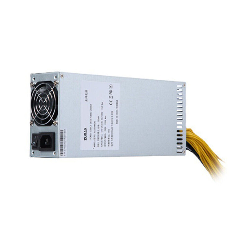 PFC Silent 2U Desktop Computer Power Supply with 6 Pin Connectors (1800W)