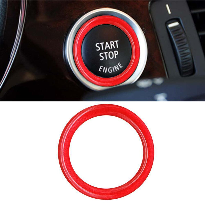 Engine Start Stop Button Ring Trim for 1/3/5 Series E87 E90 E60 320 (Red) Newly