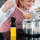 PET Olive Oil Spray Bottle Vinegar Gravy Dispenser Mist Sprayer (Black)