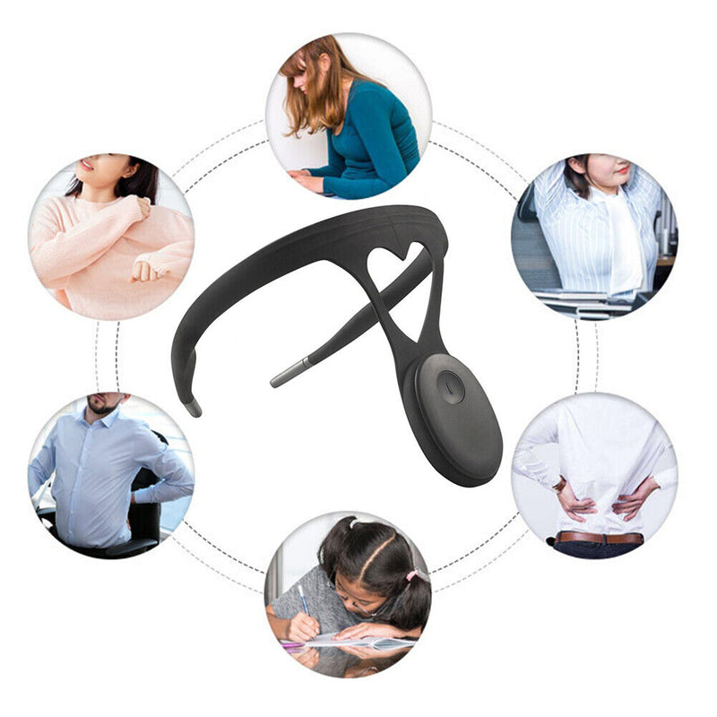 Smart Posture Correction Realtime Back Spine Monitoring Corrector (Black) Newly