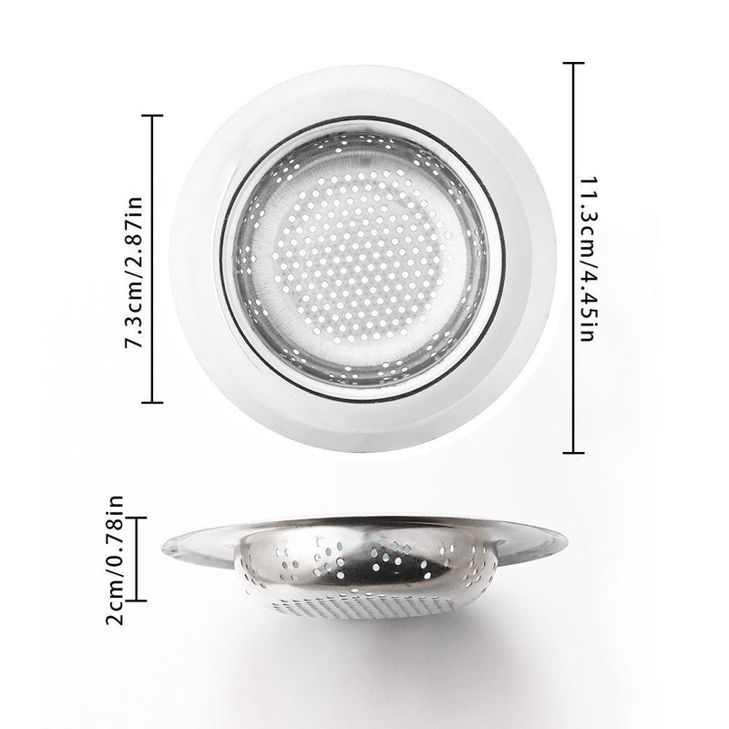 Waste Drainer Anti Block Sink Strainer Filter Basket Colander Food Hair Stopper