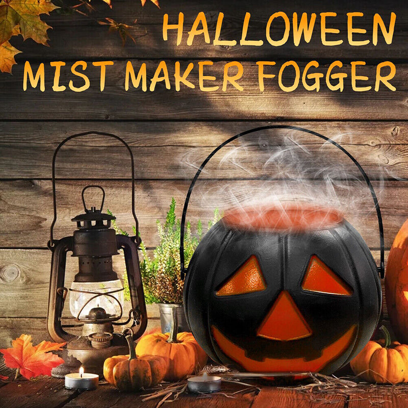 Halloween Jar Atomizing Light Holiday Party Prop Witch Fog Machine for Bar House