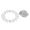 Snowvirtuos 2pcs Sunshine DIY Cutting Tools Stencil Scrapbook Embossing Pa