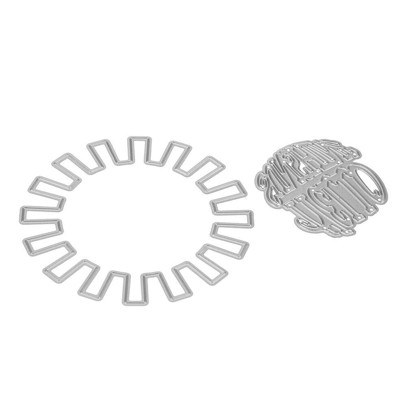 Snowvirtuos 2pcs Sunshine DIY Cutting Tools Stencil Scrapbook Embossing Pa