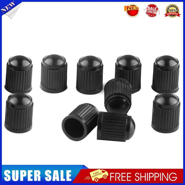 10x Car Bicycle Tire Valve Caps Plastic Valve Stem Dust Caps with Seal Ring