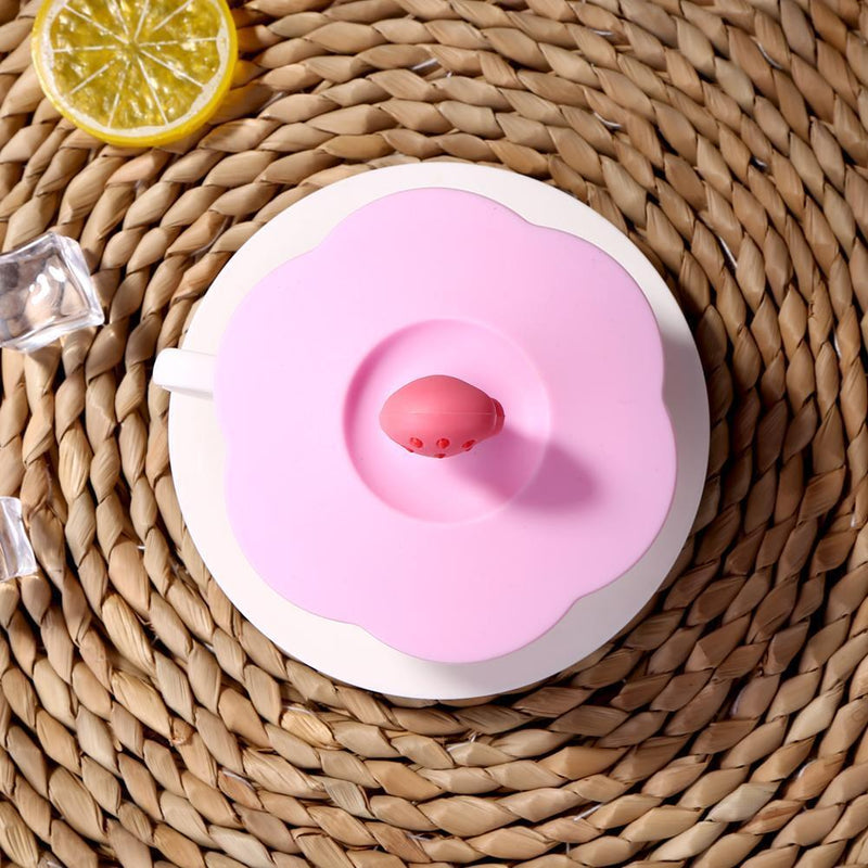Torx Silicone Cup Cover Heat-resistant Leakproof Reusable Cartoon Lid (Ice)