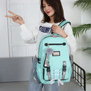 Travel Laptop Backpack Anti-Theft Bag with USB Charging Port and Lock for Wom