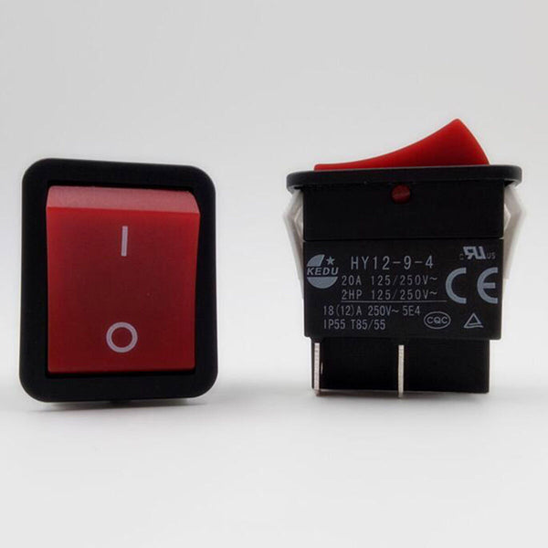 1X Rocker Switch HY12-9-4 Switch 4 Feet 2 Gear Welding Machine High Power Switch