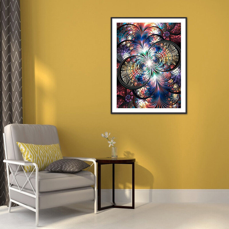 DIY Diamond Painting Kits Symmetrical Pattern Abstract Full Round Drill Pictu