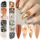 Glitter Charms Gradient Nail Stone Abalone Shell Flake Nail Sequins Mica Marble