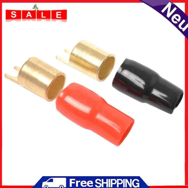2pcs Car Speaker Electrical Wire Connectors Spade Crimp Terminal Kit with Sheath