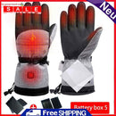 2pcs 3-Gear Adjustable Winter Smart Ski Electric Heated Gloves Hand Warmer Glove