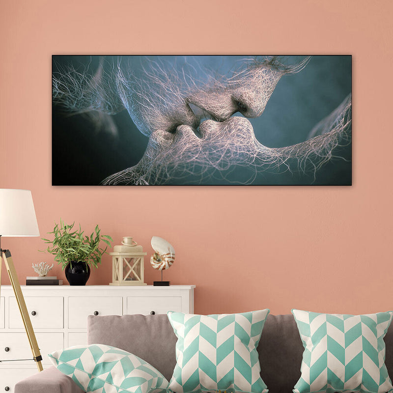Abstract Kiss Oil Paint By Numbers Kits DIY Wall Art Picture Craft Home Dec