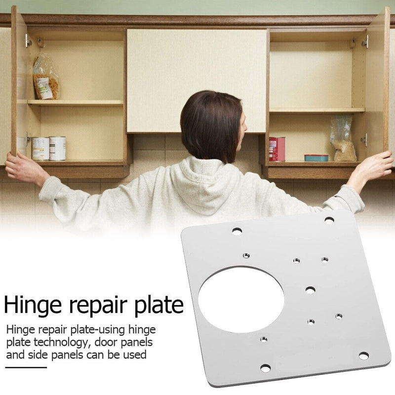 Hinge Repair Plate Kit Cabinet Cupboard Furniture Drawer Window Repair Tool
