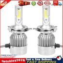 1Pair Universal 6500K 8000LM H4 LED COB Car Auto Headlight Head Lamp Bulbs Newly