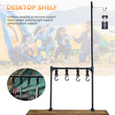Camping Desktop Storage Racks BBQ Picnic Hanging Table Shelf Lamp Stand (C)