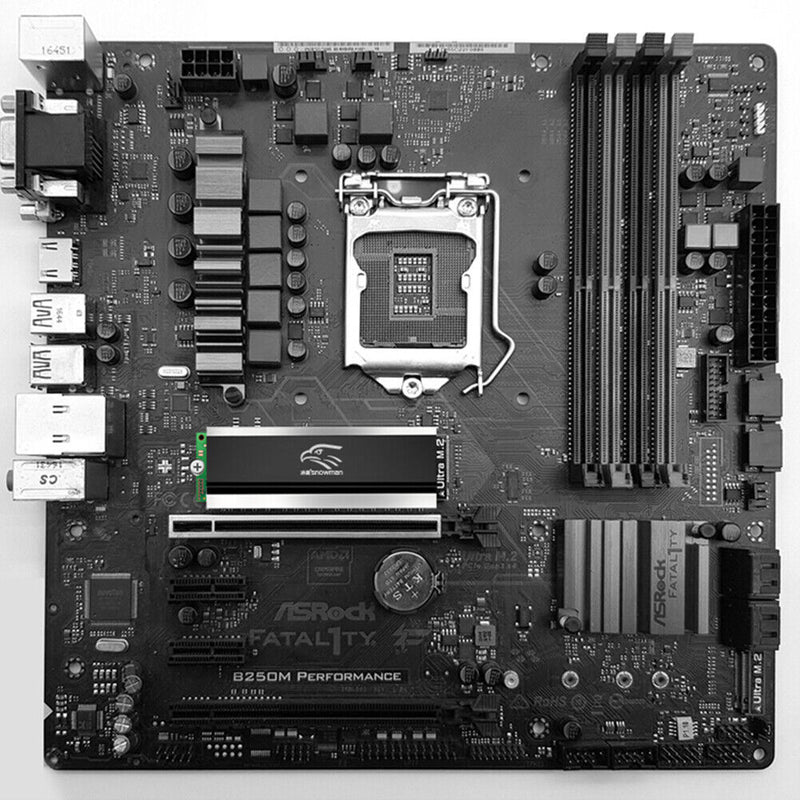 Heatsink Cooler with Elastomeric Fasteners Solid State Hard Disk Radiator SSD