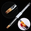 Crystal Handle Nail Art Pen Ombre Painting Brush Gradient Manicure Nylon Hair