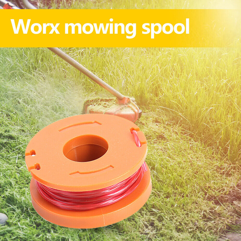 10ft Replacement Grass Edger Line Spool Trimmer Cap for WORX (12x Spools) Newly
