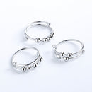 Coil Accessories Anxiety Ring Beaded Jewelry Fidget Beads Rings Rotate Freely