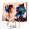 DIY Digital Picture Girl and Beast Frameless Painting By Number Set Handicraft