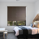 Self-Adhesive Window Curtain Balcony Kitchen Half Blackout Pleated Blinds Cof