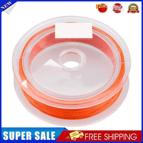 50m 30LB Fly Fishing Backing Line 8 Strands Wire Fishing Tackle (Orange)